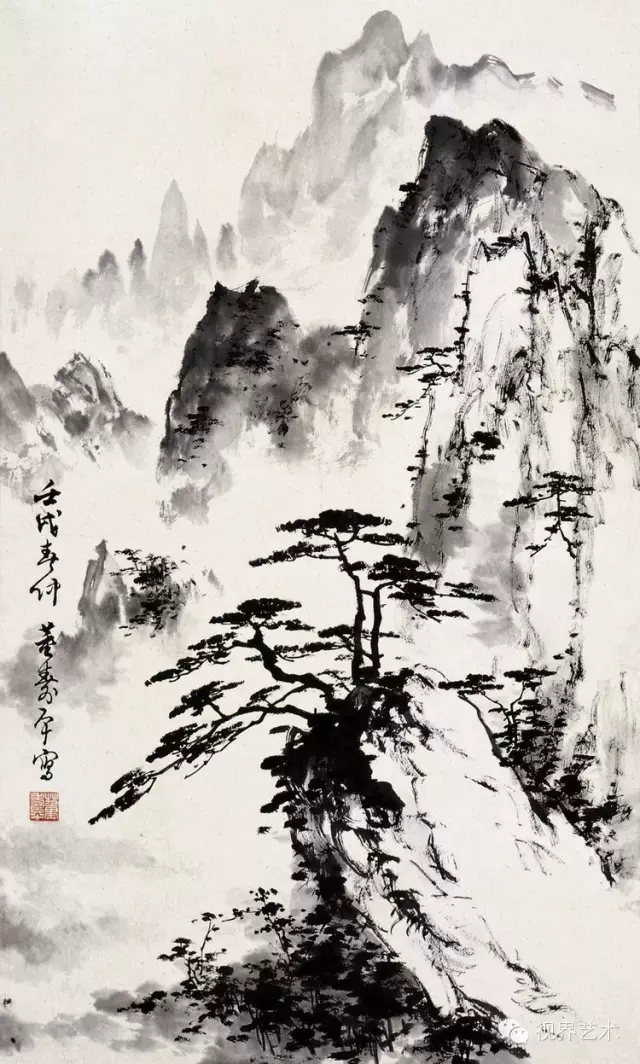 董寿平(1904-1997)当代著名写意画家,书法家.