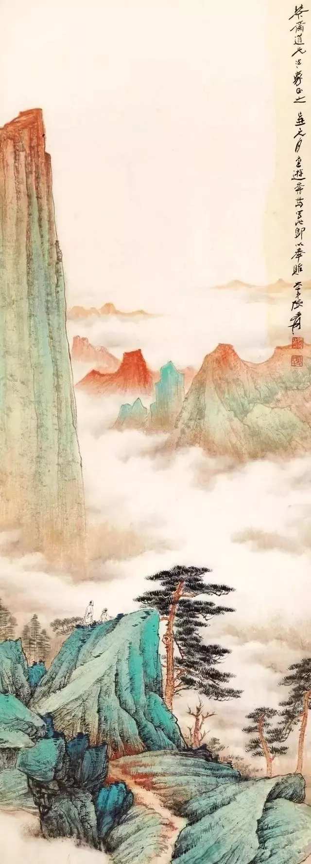 张大千画云海 - 石惊天美术馆-名家字画收藏平台